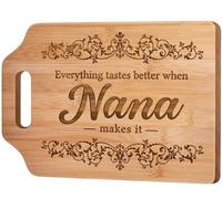 Giftasy Nana Gifts, Nana Birthday Gifts, Unique Handmade Engraved Cutting Board, Kitchen Gifts for Nana from Grandchildren, Presents for Nana on Mother's Day Christmas