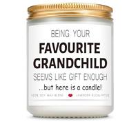 Giftasy Nanny Gifts, Nanny Birthday Gifts - Handmade Lavender Scented Soy Wax Candle, Present for Nana Nan Granny from Grandchildren on Birthday Mother's Day Christmas