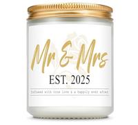 Giftasy Wedding Gifts for Bride and Groom - Handmade Lavender Scented Soy Wax Candle - Wedding Gifts for Couple Newlyweds 2025, Mr and Mrs