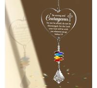 GiftChant Christian Gifts for Women, Christian Suncatcher for Women Men Friend, Inspirational Religious Gift for Mothers Day Birthday Christmas, Baptism Gifts Faith Based for Female Friend Mom Sister