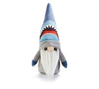 Giftcraft - Shark Gnome - Sharky, Plush Gnome Decor, Swedish Gnome Ornament Tomte, Pocket Pal Gnomie Gift Figurine, 9 Inch Plush Doll