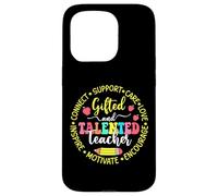 Gifted and Talented Teacher GT Education Pride design Case for iPhone 15 Pro