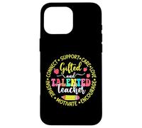 Gifted and Talented Teacher GT Education Pride design Case for iPhone 16 Pro Max