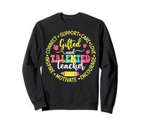 Gifted and Talented Teacher GT Education Pride design Sweatshirt