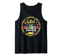 Gifted and Talented Teacher GT Education Pride design Tank Top