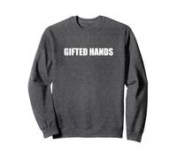 Gifted Hands Sweatshirt, Adult Unisex, Dark Heather Grey, M