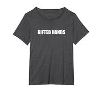 Gifted Hands T-Shirt, Women's Plus, Dark Heather Grey, 4X