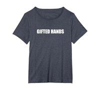 Gifted Hands T-Shirt, Women's Plus, Heather Blue, 3X