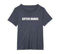 Gifted Hands T-Shirt, Women's Plus, Heather Blue, 5X