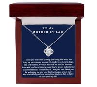 Gifted Happiness Mother-in-Law Necklace Gift with Message Card - Meaningful Jewelry for Mom-in-Law, Sentimental Pendant Necklace for Birthday, Christmas, or Mother’s Day Appreciation