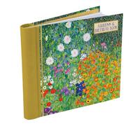 Gifted Stationery Address and Birthday Book for All Your Contacts. Cloth Covered Spiral Binding Journal Notebook to Keep Track of Names, Address, Phone, Email, Birthdays and More, 200 Pages, Klimt