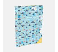 Gifted Stationery Company Gift Wrap Collection - 10 Premium Decorative Wrapping Sheets & 22 Matching Gift Tags - Gift Wrap Book for All Occasions (Sea Breeze)