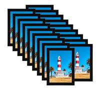 Giftgarden 3.5x5 Picture Frame Set of 18, Lightweight 3.5 by 5 Frames Bulk for Gallery, Office, Living room Wall Photo Hanging and Tabletop Display, Black
