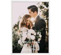 Giftgarden 50x70cm Frame White, Aluminum Picture Frames 50cm x 70cm, Large Poster frame for Wall-Mounted Horizontal or Vertical Display