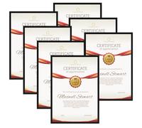 Giftgarden A3 Picture Frame Black Set of 7, Wall-Mountable A3 Photo Frame for Horizontal and Vertical Display