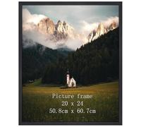 Giftgarden Black Picture Frame, 50 x 60 cm, Aluminium Frame for Photos, Certificates and Posters, Large Photo Frame for Living Room, Bedroom, Study