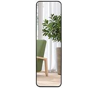 Giftgarden Full Length Mirror Aluminum Framed, Modern 118x35 CM (47x14 Inches) Long Wall Mirror Full-Body, Wall Mounted or Over The Door Hanging for Bedroom Closet Bathroom, Black