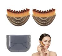 GiftGem 2Pcs Lymphatic Contour Face Brush, Chin & Jawline Contouring Brush, Anti-Puffiness Lymphatic Drainage Face Brushs, Ergonomically Designed to Fit The Skin Precisely, with Box