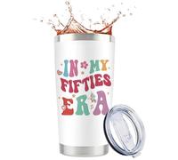 GiftGem 50th Birthday Gifts for Women - 50th Birthdays Creative Travel Mug, Interesting Personalized Mug, Bron in 1976 Birthday Gifts for Grandma, Mum, Wife, Sister,Besties, Best Friend