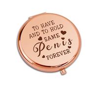 GiftGem Bride to Be Gifts, Bridal Shower Gifts for the Bride - Wedding Compact Makeup Mirror, Unique Engagement & Bachelorette Party Presents for Wife, Sister, Friend - Bridal Mirror