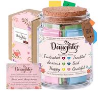 GiftGem Daughter Gifts Bible Verse Jar 92 Scripture Cards with Chapter References, Christian Gift for Women, Spiritual Encouragement Glass Jar, Colour-Coded Keepsake with Gift Box