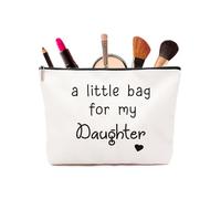 GiftGem Daughter Gifts - Daughter Birthday Gift Makeup Bag, Birthday Gifts for Daughters, Christmas Wedding Gift for Daughters from Mum or Dad