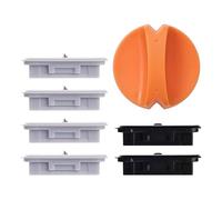 Giftgorde 6-Pack Trimmer Replacement Blades for Fiskars Paper Trimmer, Replacement Blade for All Series of Fiskars/Portable&Precision Trimmer,Arts and Crafts,4 Cutting&2 Scoring Blades,a Slider,Orange