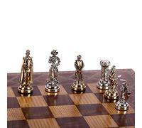 GiftHome (Only Chess Pieces) Medieval British Army Handmade Metal Chess Pieces King 2.5 inc (Board is not Included)