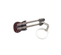 Gifticuffs Jimmy Page-Led Zeppelin double neck guitar keyring