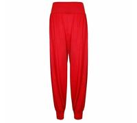 GIFTIDEAZZ Harem Trousers for Women, Ladies & Girls, Plus Sizes - ALI Baba Long Pants for Causal Wearing - Stretchy & Full Length Legging - Made in UK (Ali Baba Red-S)