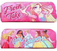 GIFTIDEAZZ Kids Character Pencil Case - Fun & Durable School Supply Organizer with Zipper - Cute Designs Perfect for School, Travel, and Art Supplies (Diseny Princess Girl Power Fresh Take)