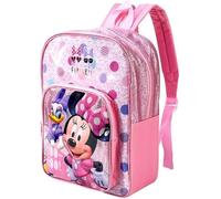 GIFTIDEAZZ Kid's Character-Themed Backpacks Standard & Deluxe Options | School Bags with Fun Designs (Deluxe Minnie Mouse Best Friends Forever)