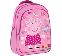 GIFTIDEAZZ Kid's Character-Themed Backpacks Standard & Deluxe Options | School Bags with Fun Designs (Deluxe Peppa Pig Smile)