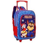 GIFTIDEAZZ Kids Wheeled Trolley Backpack - Foldable Suitcase Rucksack with Favorite Character Designs - Travel Carry-on Luggage for Children (Deluxe Paw Patrol Best Pups Forever Trolley)