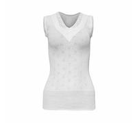 GIFTIDEAZZ Made in UK - Ladies 100% Cotton White Soft Underwear Top - Built Up, French Neck, Short and Long Sleeve