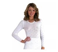 GIFTIDEAZZ Made in UK - Ladies 100% Cotton White Soft Underwear Top - Built Up, French Neck, Short and Long Sleeve