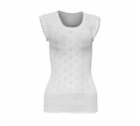 GIFTIDEAZZ Made in UK - Ladies 100% Cotton White Soft Underwear Top - Built Up, French Neck, Short and Long Sleeve