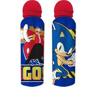 GIFTIDEAZZ Sonic the Hedgehog Reusable Aluminum Bottle, Durable Design, Travel Bottle, 500ml, Featuring Marvel Characters Water Bottles for Kids Ages 3+ Years (Sonic the Hedgehog Blue)
