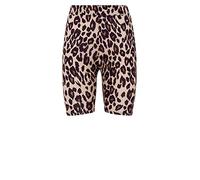 GIFTIDEAZZ TIMELESS GIFTS THAT REFLECT YOUR STYLE - Made in The UK - Ladies Women's Cycling Shorts - Dancing, Legging, Gym, Active Casual Shorts (Brown Leopard-M/L)