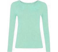 GIFTIDEAZZ TIMELESS GIFTS THAT REFLECT YOUR STYLE - Made in The UK - Women's Long Sleeve Round Neck Scoop Neck Plain T-Shirts (MintGreen M/L)