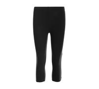 GIFTIDEAZZ Women's Ladies Cropped 3/4 Capri Leggings: Plus Size (UK 8-26) - Summer Perfection (Black XXL)