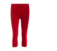 GIFTIDEAZZ Women's Ladies Cropped 3/4 Capri Leggings: Plus Size (UK 8-26) - Summer Perfection (Red XXL)