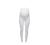 GIFTIDEAZZ Womens Ladies Summer Casual Full Length Maternity Ankle-Length Stretchy Over-Bump Leggings (White S-M)