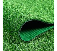 Giftik Artificial Grass Turf, Fake Plastic Grass Carpet Mat, Garden Lawn High Density Durability Green Lawn Rug, Weather Resistant Outdoor Indoor Landscape Grass (Spring)