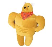 Giftik Cute Soft 3D Muscle Stuffed Animal Obster Shiba Inu Dog Puppy Dog Pig Frog Duck Plush Pillow Doll Toy for Home Office Car Sofa Bed Decor (Shiba Dog ( 20inch )), Blue,green,white, GK12221536