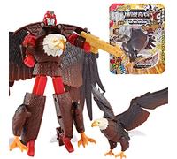 Giftik Deformable Animal Robot Toys,Transforming Panda Lion Tiger Elephant Cheetah Eagle Figures Toys for Kids Boys Girls Age 3 4 5 7 8 9 10 11 (Eagle)