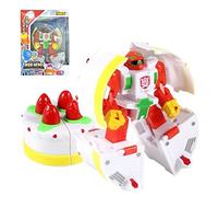 Giftik DIY Food Transforming Robot Toys, Deformable Hamburger French Fries Robot Role Play Early Educational Toys for Adult Kids Boys Girls (Cake)
