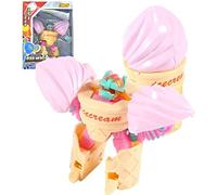 Giftik DIY Food Transforming Robot Toys, Deformable Hamburger French Fries Robot Role Play Early Educational Toys for Adult Kids Boys Girls (Ice Cream)