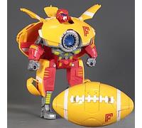 Giftik DIY Sports Ball Transforming Robot, Deformable Basketball Football Rugby Badminton Baseball Whistle Robot Role Play Doll Ornament Gift for Adult Kids Boys Girls (Rugby)