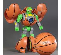 Giftik DIY Sports Ball Transforming Robot, Deformable Basketball Football Tennis Badminton Baseball Whistle Robot Role Play Doll Ornament Gift for Adult Kids Boys Girls (Basketball)